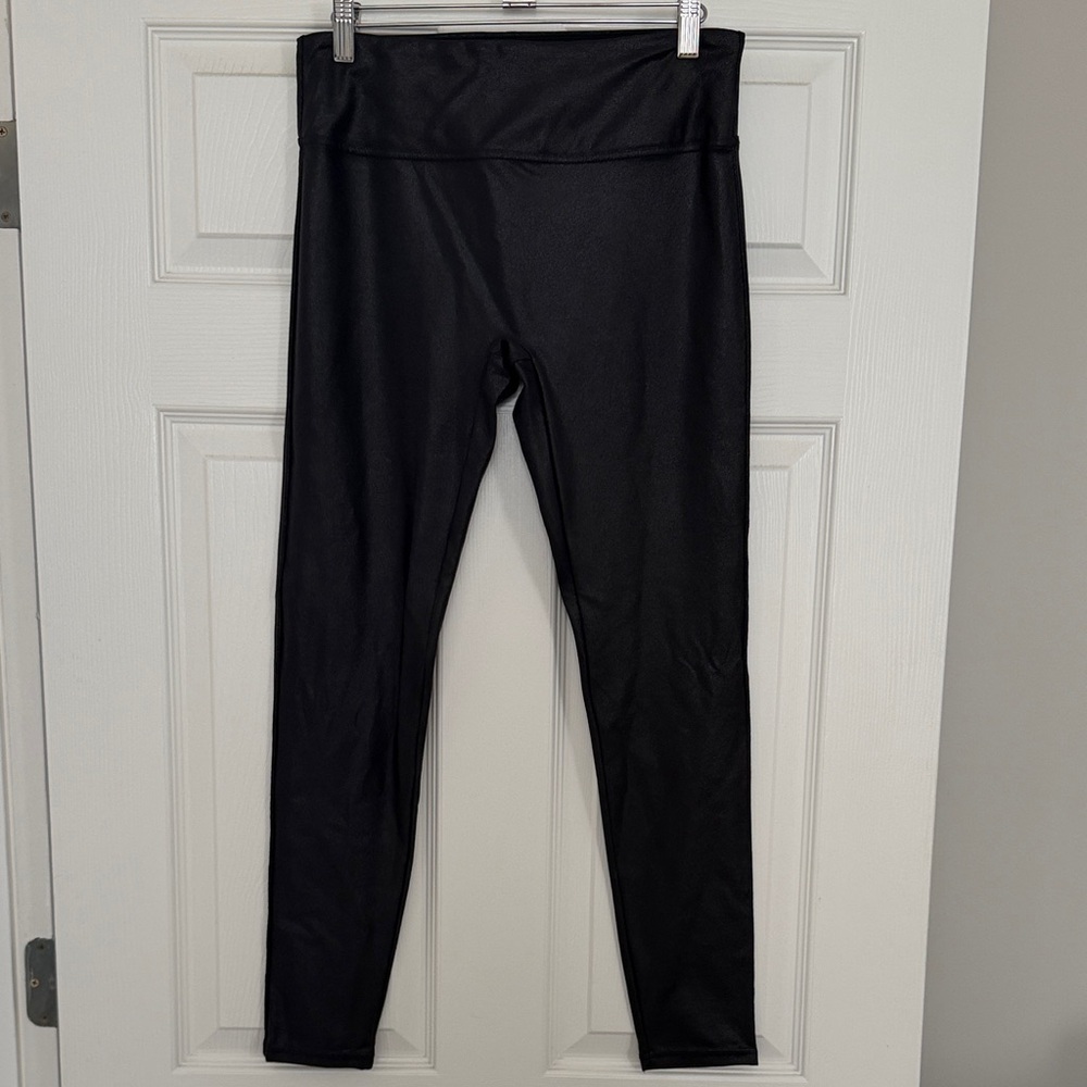 Faux leather Black High-Waisted Leggings